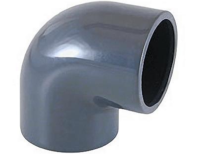 PVC-U 90° elbow solvent socket - 2
